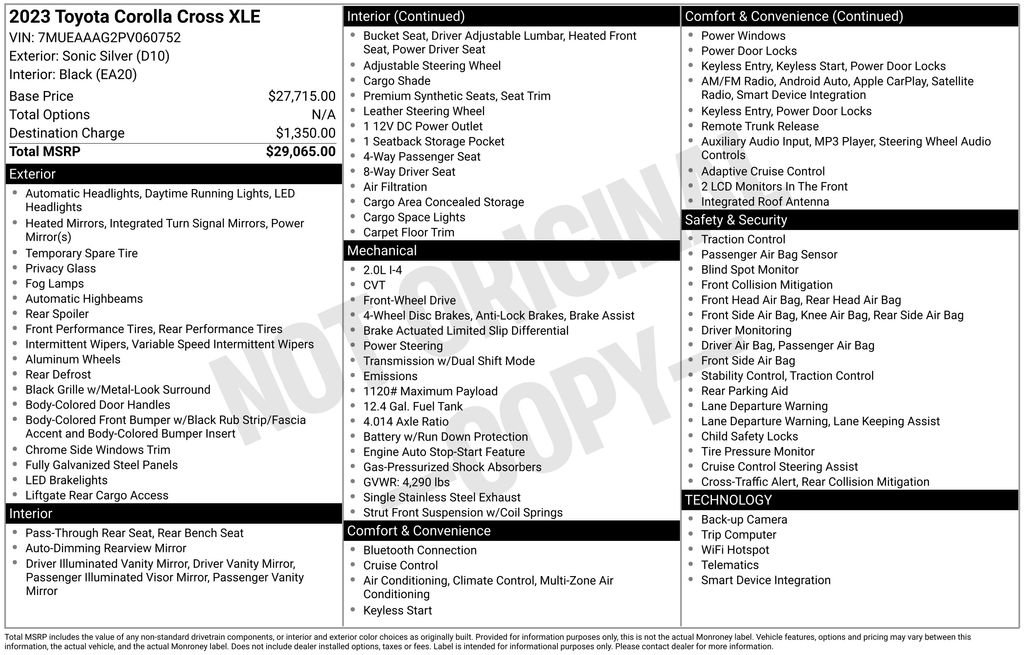 Used 2023 Toyota Corolla Cross XLE image 7