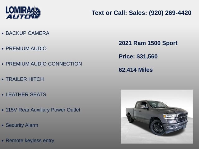 Used 2021 RAM 1500 Sport w/ Trailer Tow Group AWD/4WD image 27