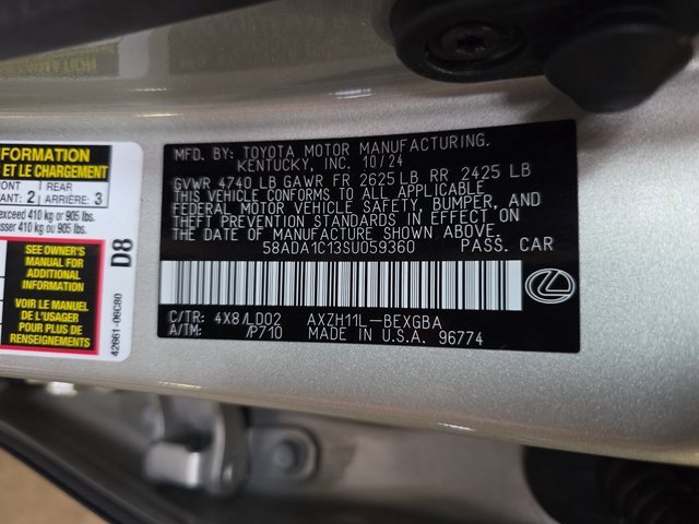 Certified 2025 Lexus ES 300h w/ Premium Package image 37