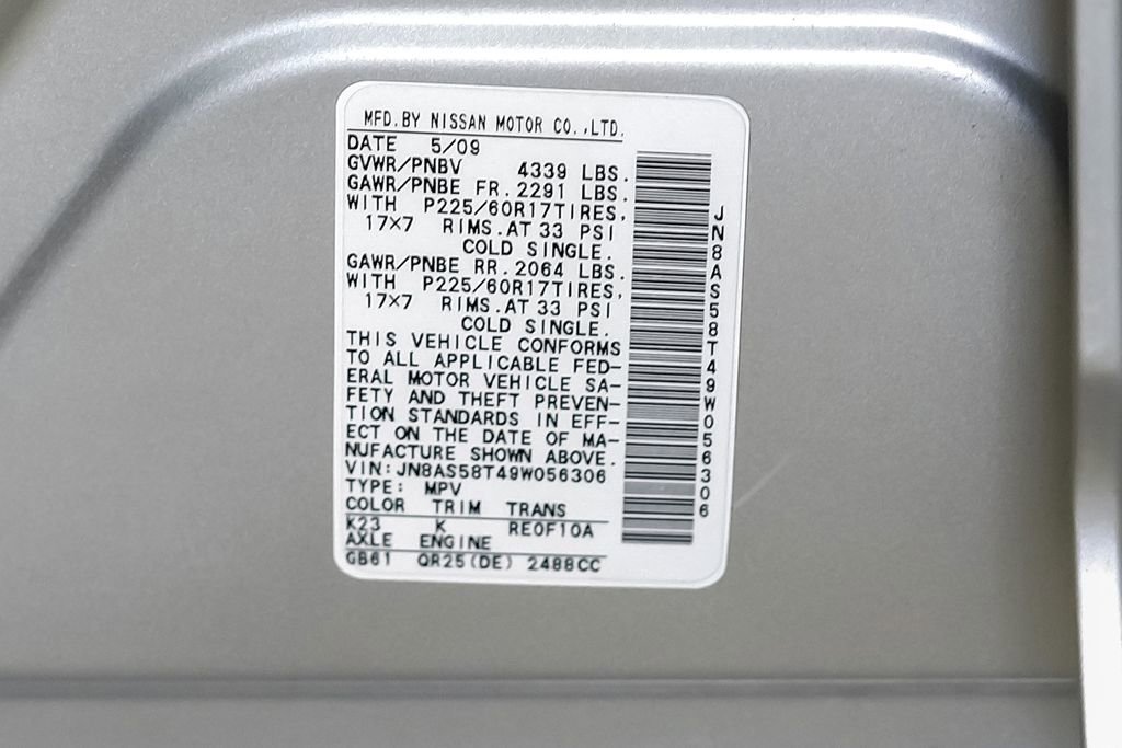 Used 2009 Nissan Rogue SL w/ Moonroof Pkg image 55