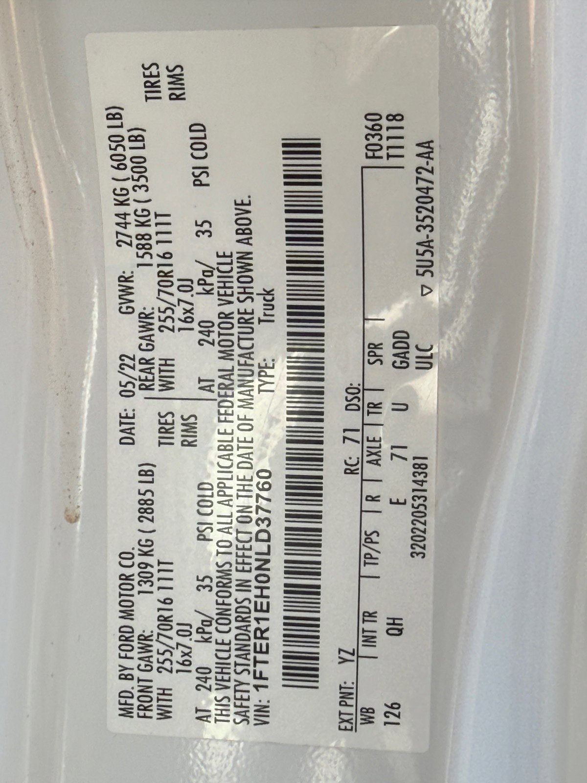 Used 2022 Ford Ranger XL w/ Equipment Group 101A High image 32