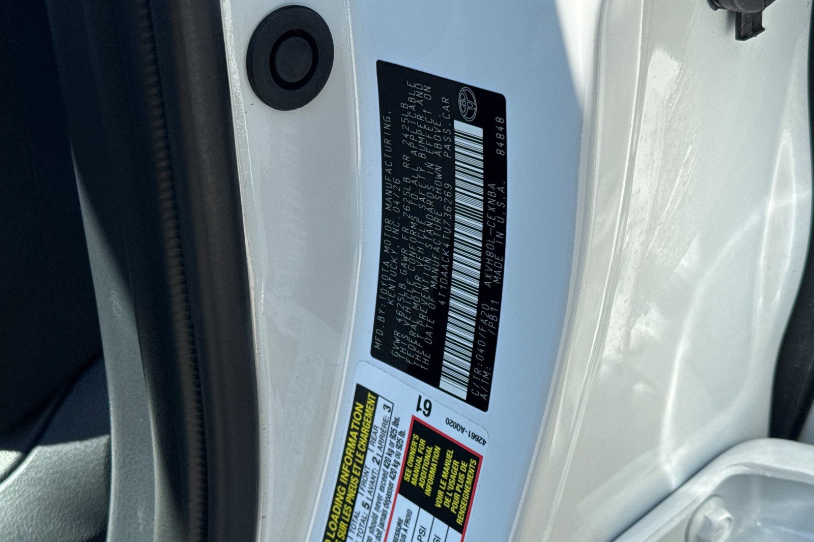 Certified 2026 Toyota Camry LE FWD image 36
