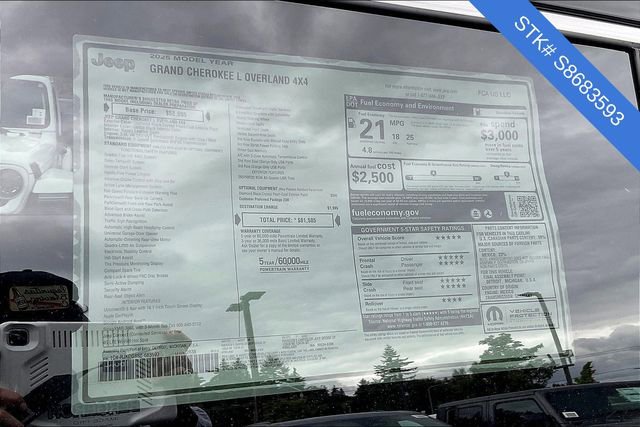 New 2025 Jeep Grand Cherokee L Overland image 5