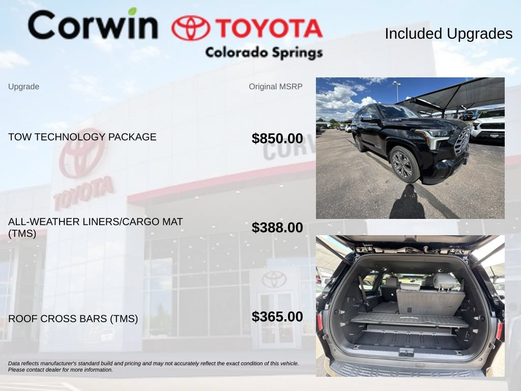 Used 2026 Toyota Sequoia Capstone w/ Tow Technology Package AWD/4WD image 8