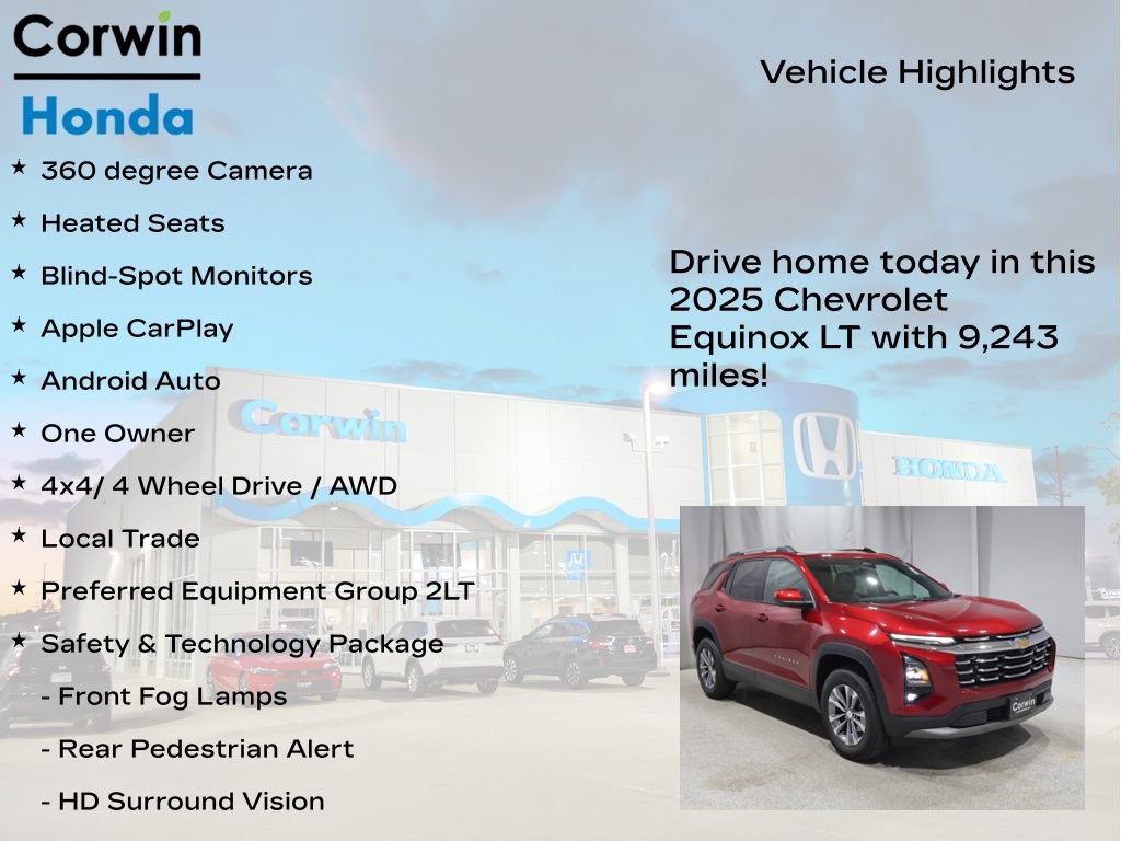 Used 2025 Chevrolet Equinox LT w/ Convenience Package II AWD/4WD image 7