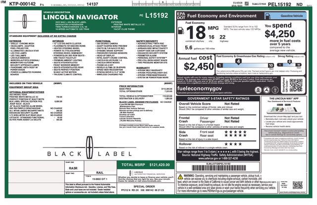 Certified 2023 Lincoln Navigator L Black Label AWD/4WD image 40