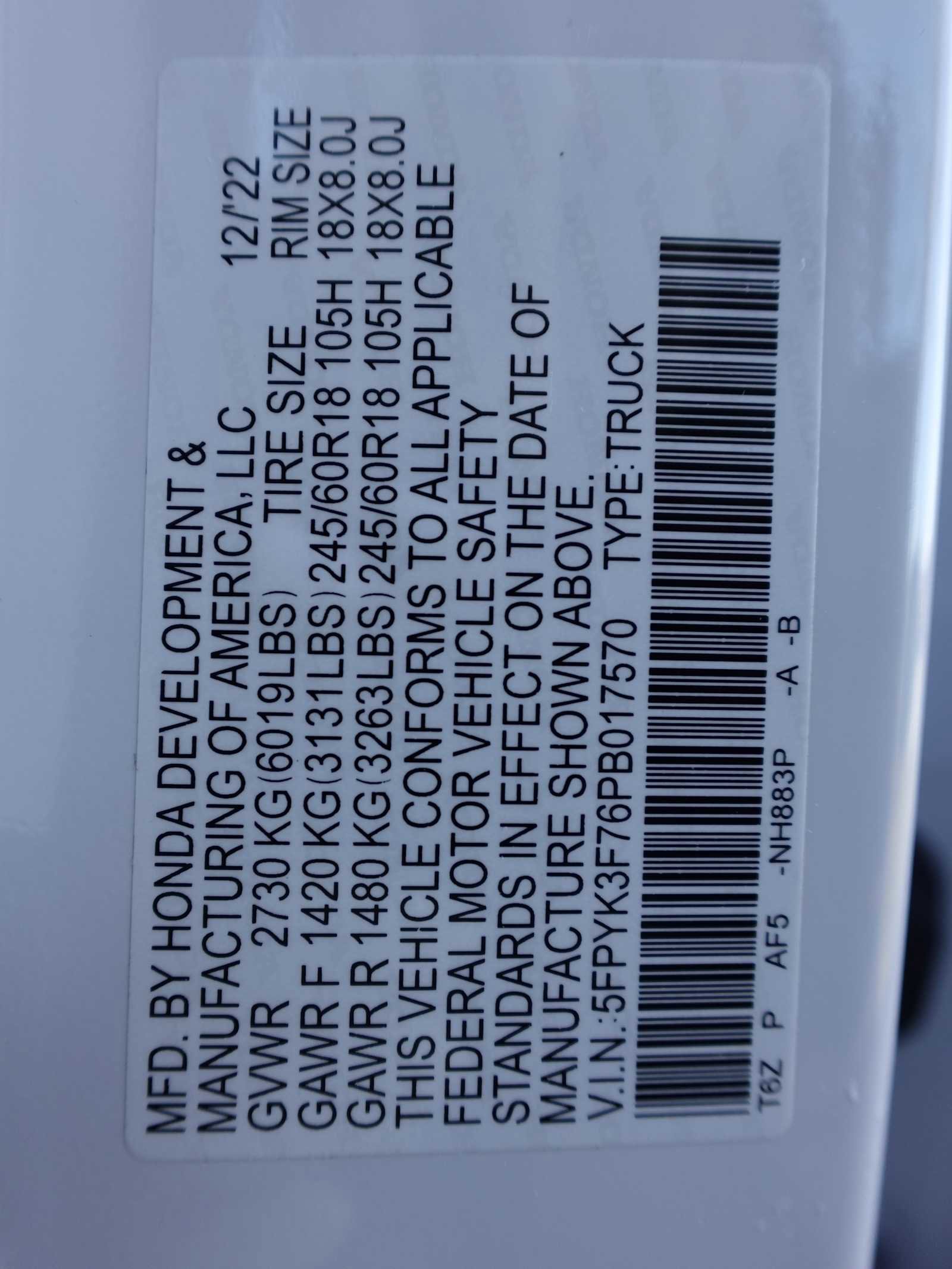 Certified 2023 Honda Ridgeline RTL-E image 31