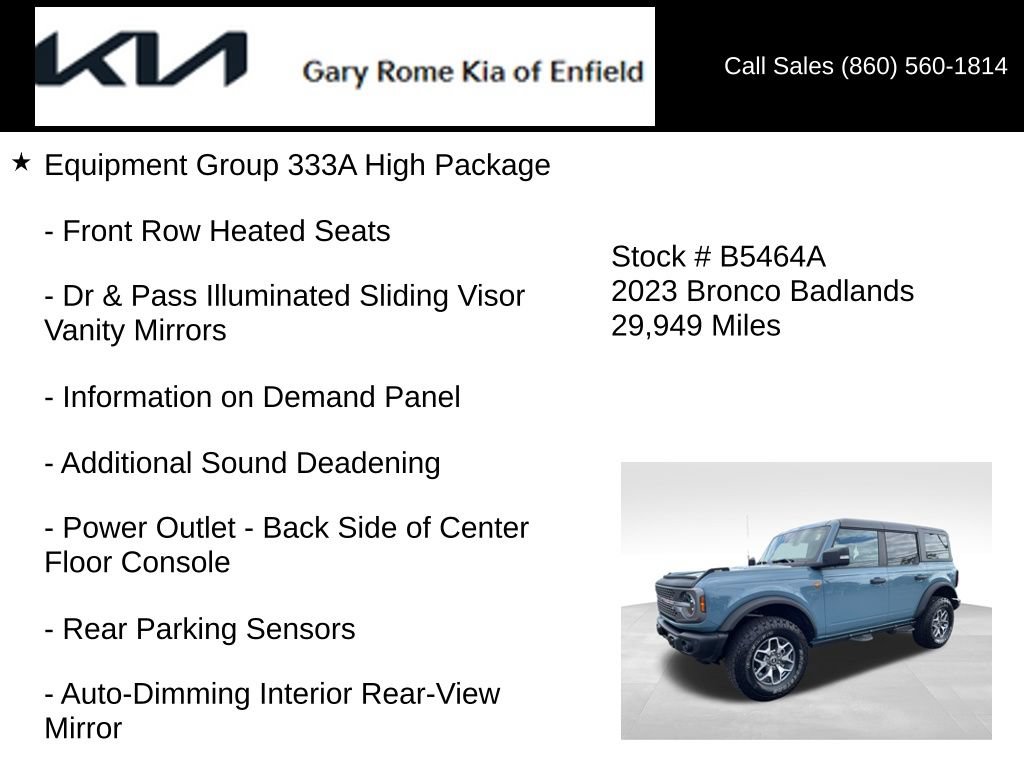 Used 2023 Ford Bronco Badlands AWD/4WD image 14