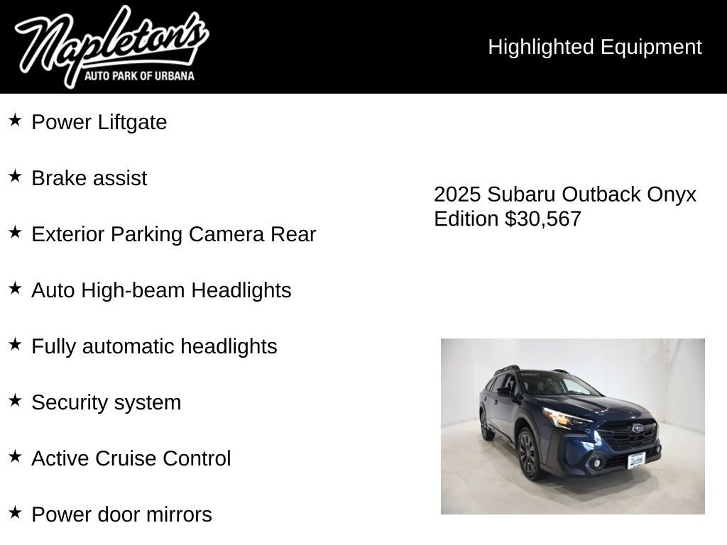 Used 2025 Subaru Outback Onyx Edition AWD/4WD image 16