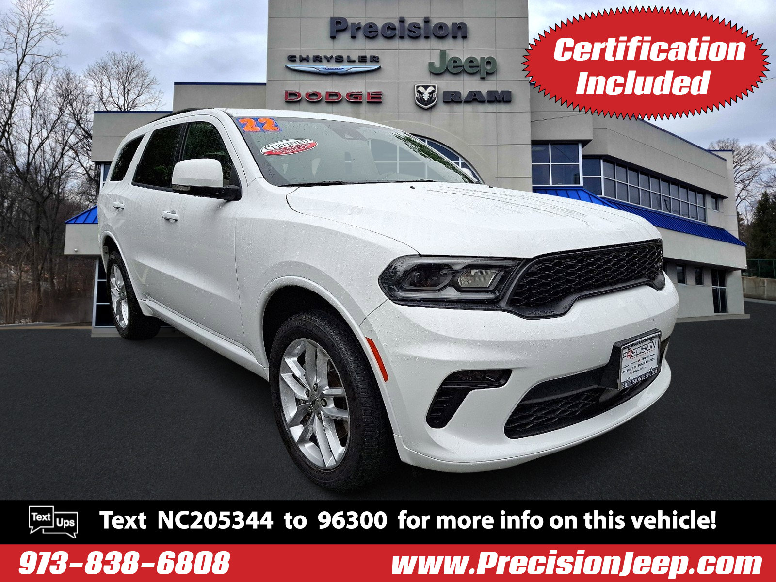 Certified 2022 Dodge Durango GT
