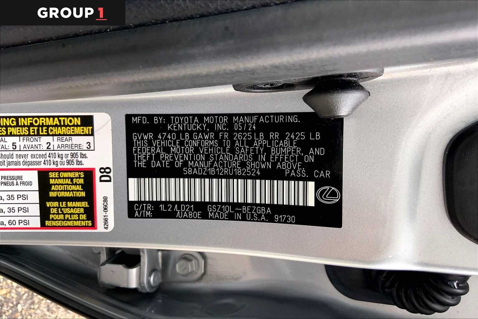Used 2024 Lexus ES 350 w/ Premium Package FWD image 36