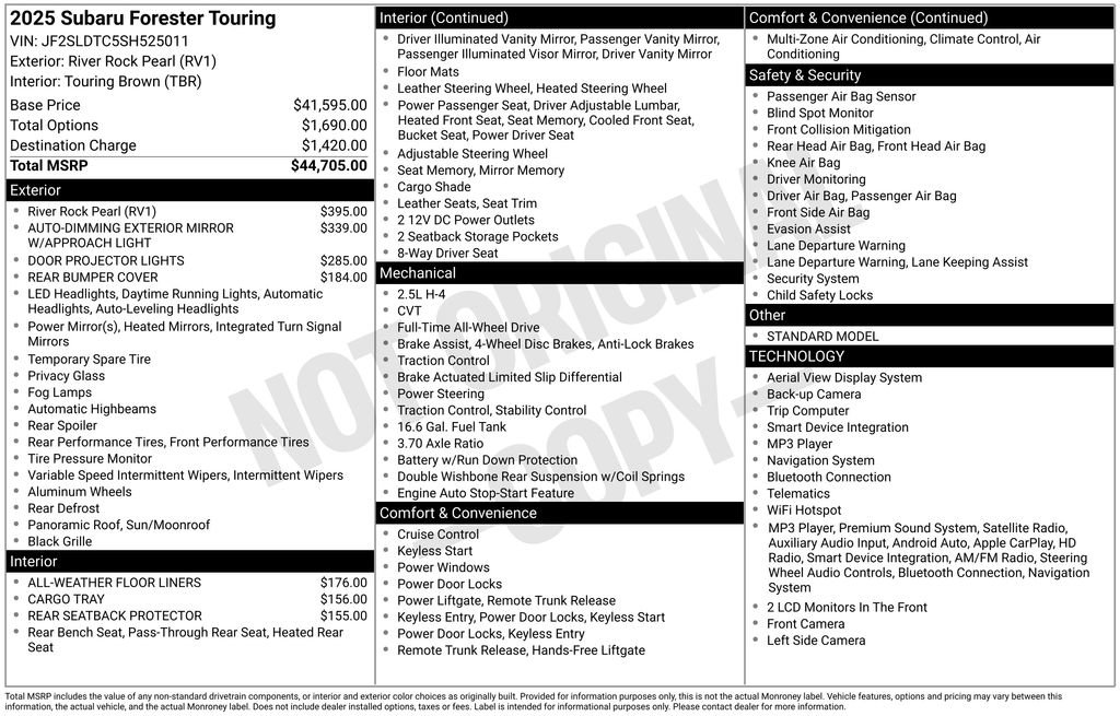 Used 2025 Subaru Forester Touring AWD/4WD image 11