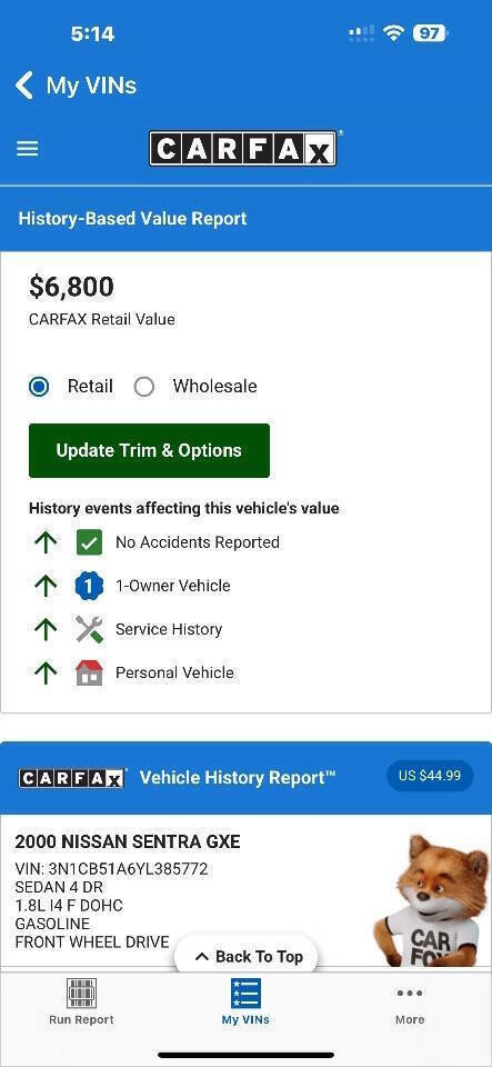 Used 2000 Nissan Sentra GXE image 3