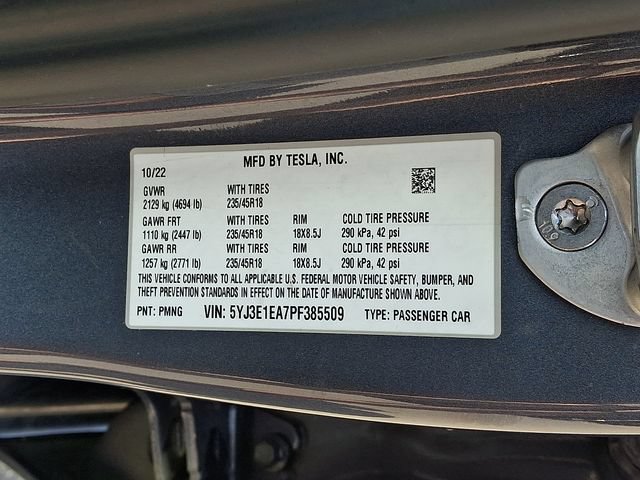 Used 2023 Tesla Model 3 Standard Range RWD image 30