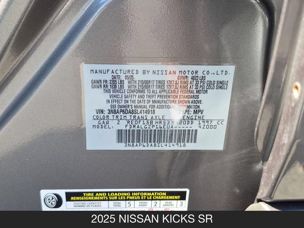 Certified 2025 Nissan Kicks SR FWD image 24