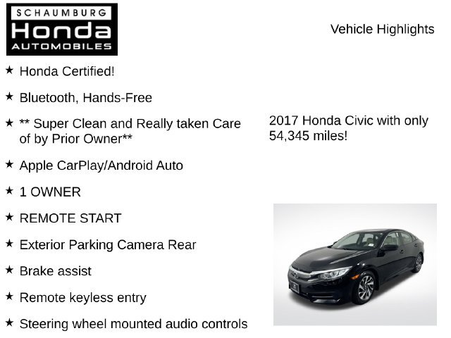 Certified 2017 Honda Civic EX image 14