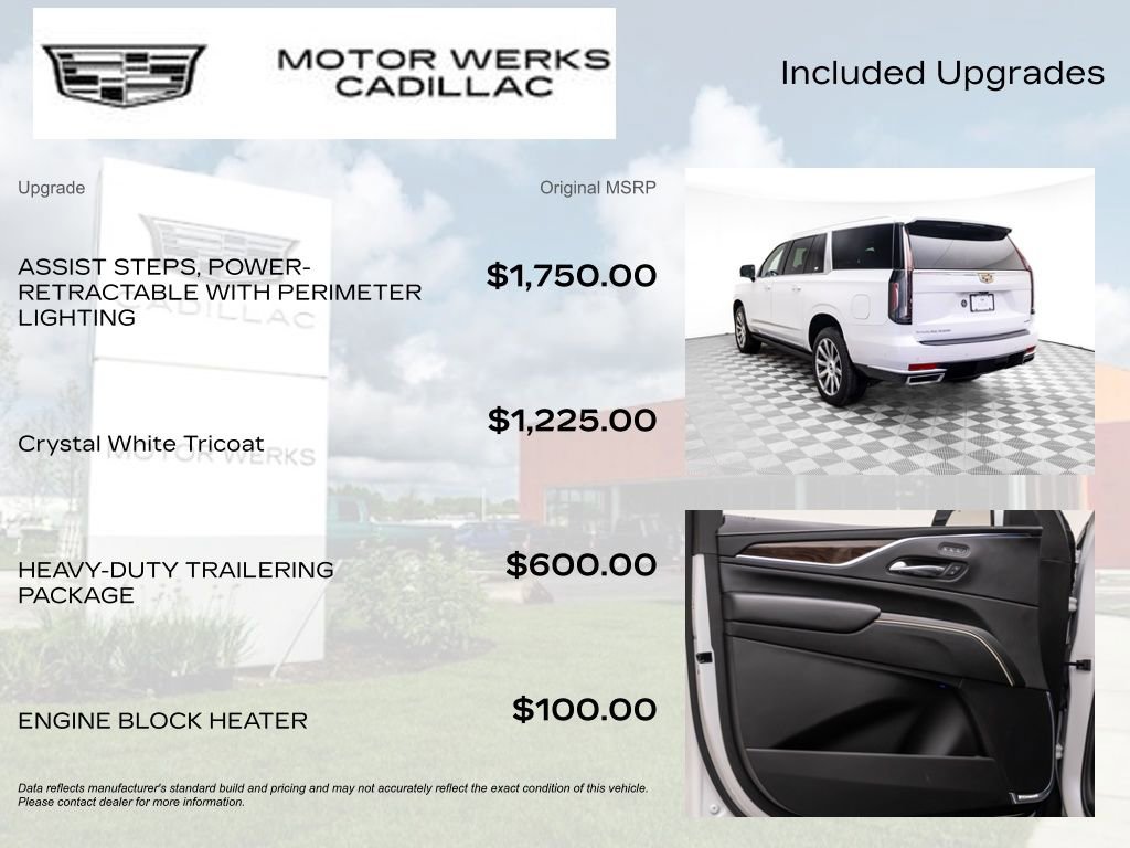 Certified 2024 Cadillac Escalade ESV Premium Luxury Platinum w/ Heavy-Duty Trailer Package image 9