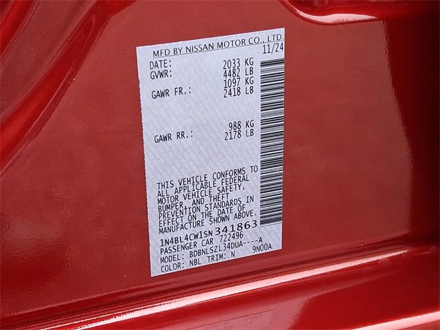 New 2025 Nissan Altima 2.5 SR image 18