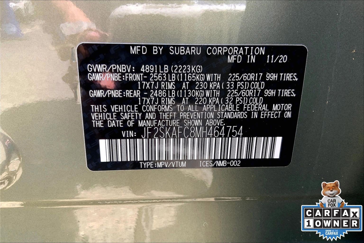Certified 2021 Subaru Forester Premium AWD/4WD image 32