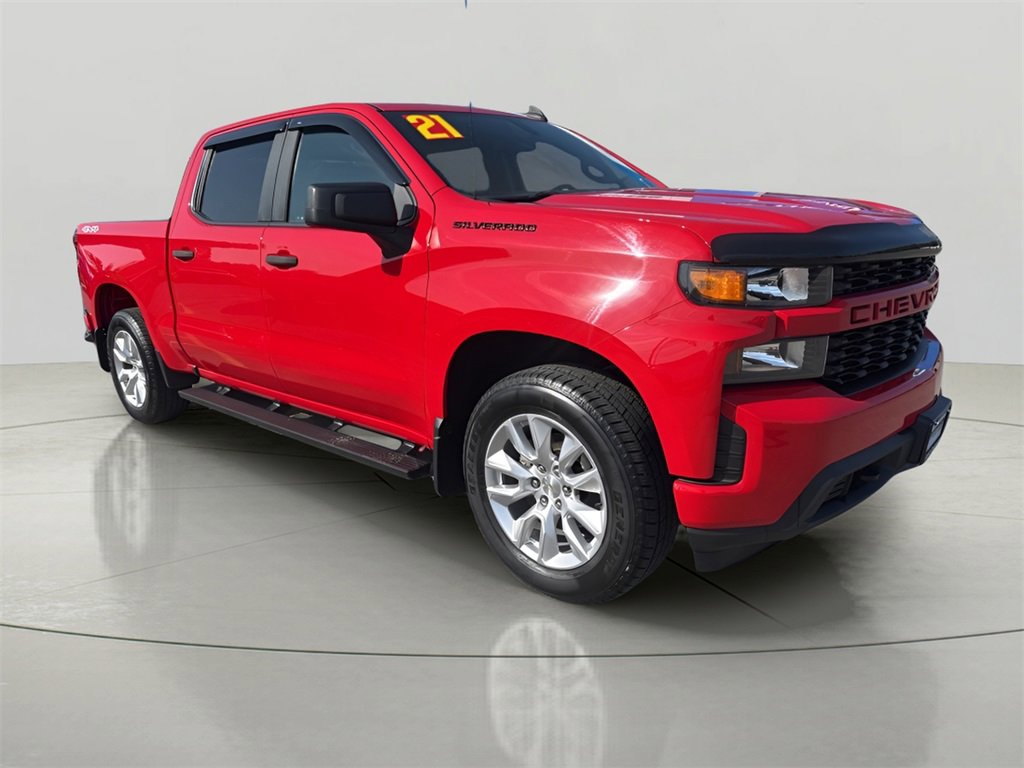 Used 2021 Chevrolet Silverado 1500 Custom w/ LPO, Dark Essentials Package