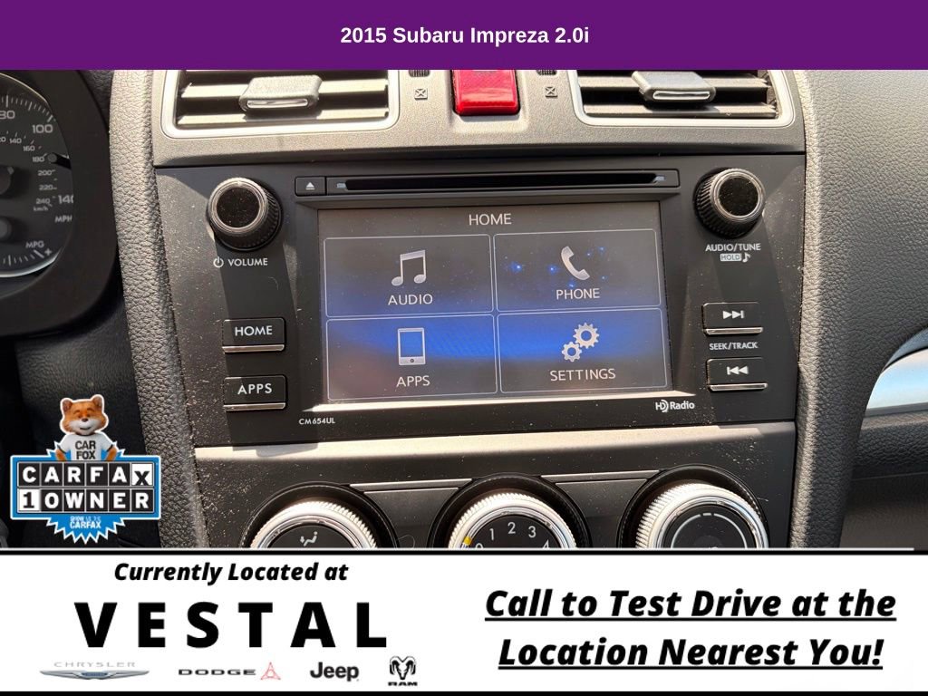Used 2015 Subaru Impreza 2.0i AWD/4WD image 18
