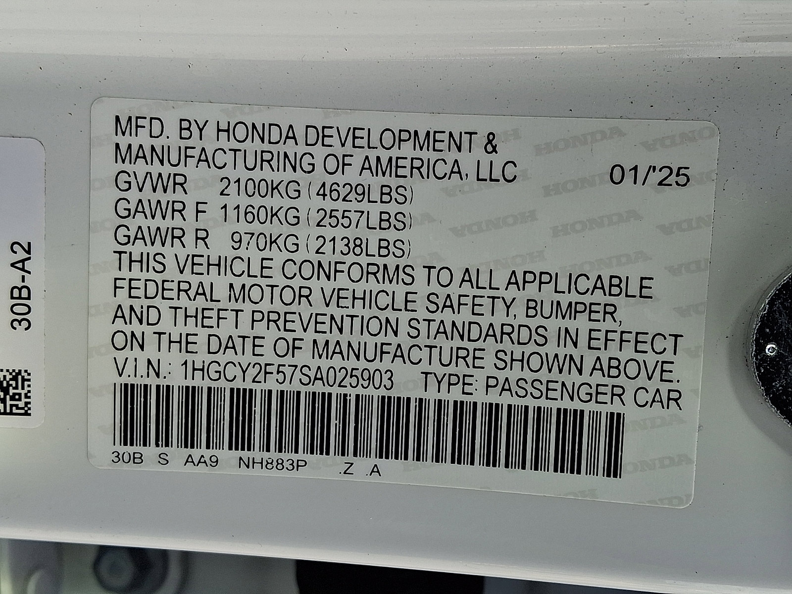 Certified 2025 Honda Accord Sport image 28