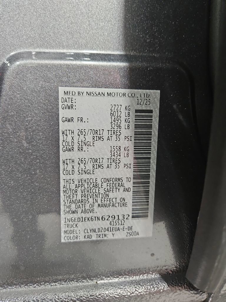 New 2026 Nissan Frontier PRO-4X w/ Pro Premium Package image 27