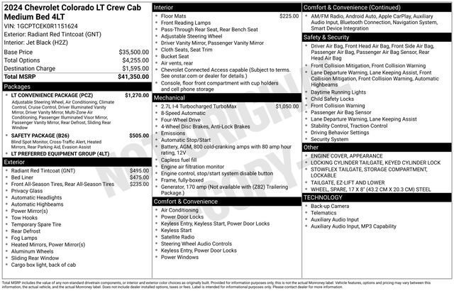 Used 2024 Chevrolet Colorado LT w/ LT Convenience Package AWD/4WD image 6