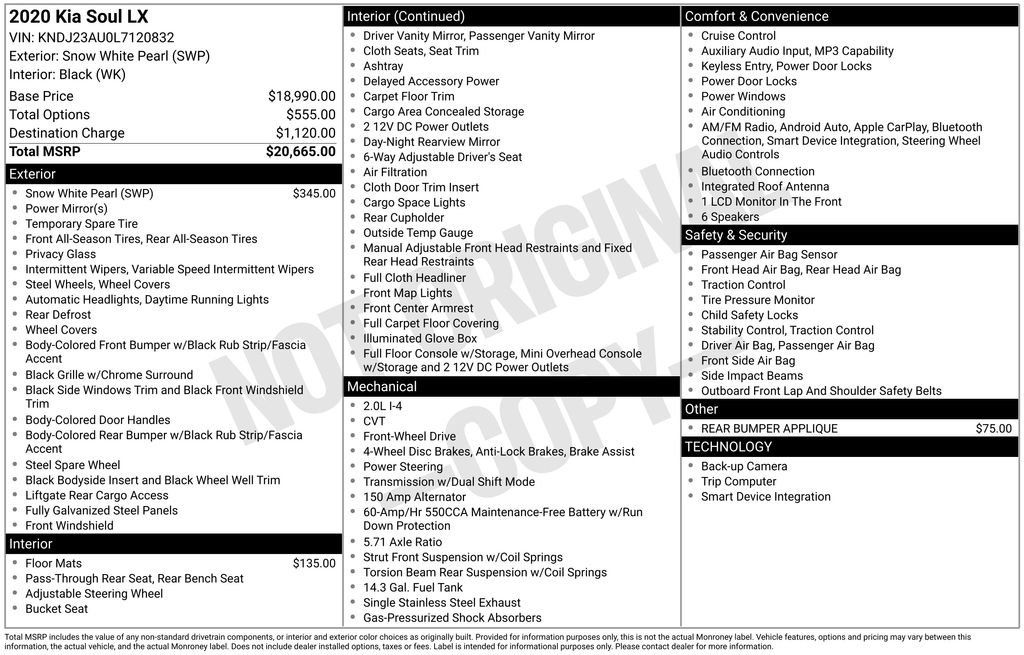 Used 2020 Kia Soul LX image 13