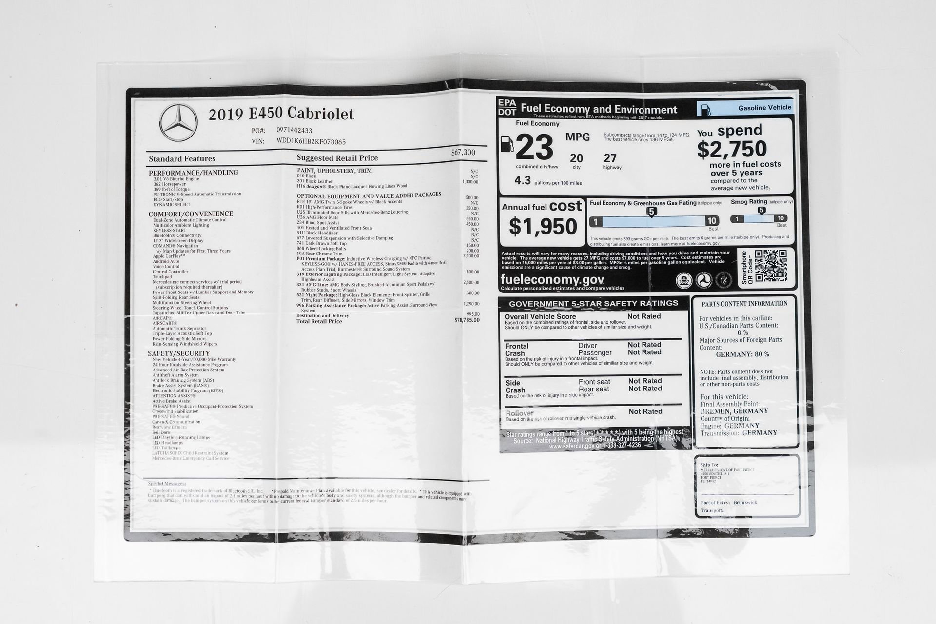 Used 2019 Mercedes-Benz E 450 Cabriolet image 85