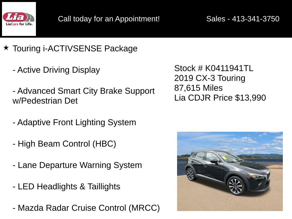 Used 2019 MAZDA CX-3 Touring w/ Touring I-ACTIVSENSE Package AWD/4WD image 6