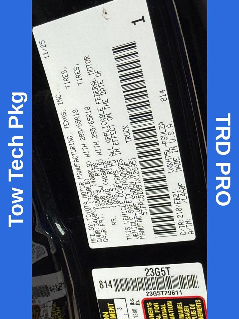 Used 2026 Toyota Tundra TRD Pro w/ Tow Tech Package AWD/4WD image 31