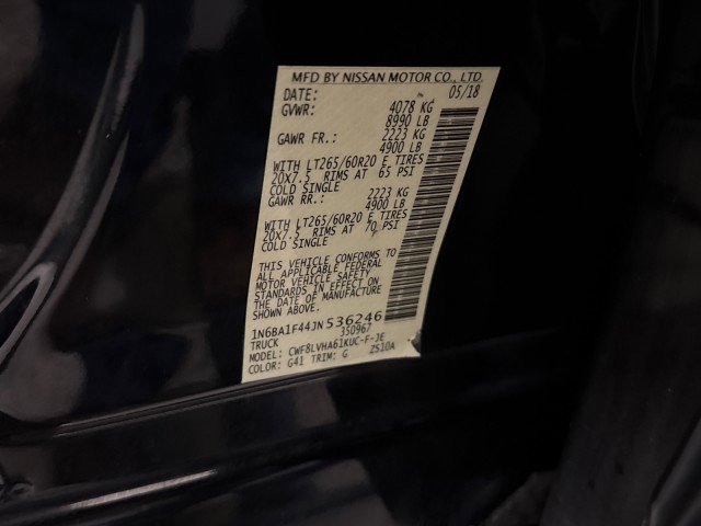 Used 2018 Nissan Titan SL w/ Chrome Package image 80