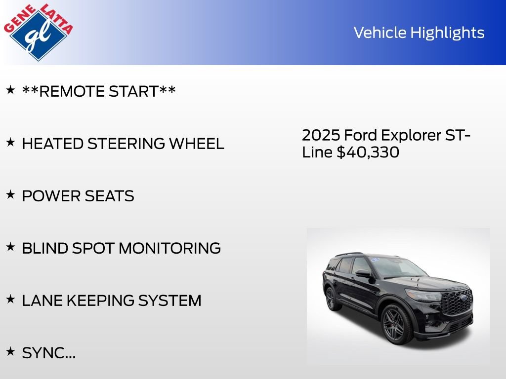 Certified 2025 Ford Explorer ST-Line w/ ST-Line Street Pack AWD/4WD image 34