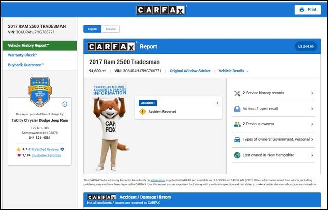 Used 2017 RAM 2500 Tradesman image 13