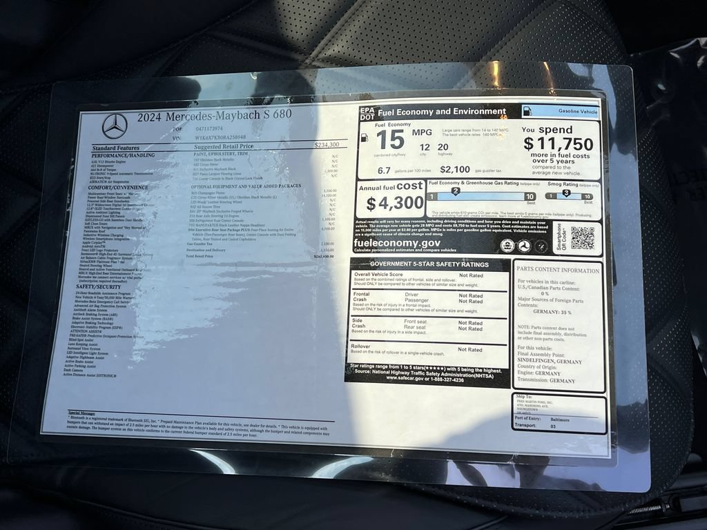 Used 2024 Mercedes-Benz Maybach S 680 4MATIC image 45