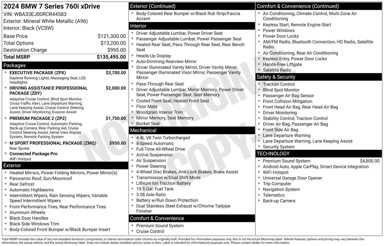 Used 2024 BMW 760i xDrive w/ Executive Package AWD/4WD image 19
