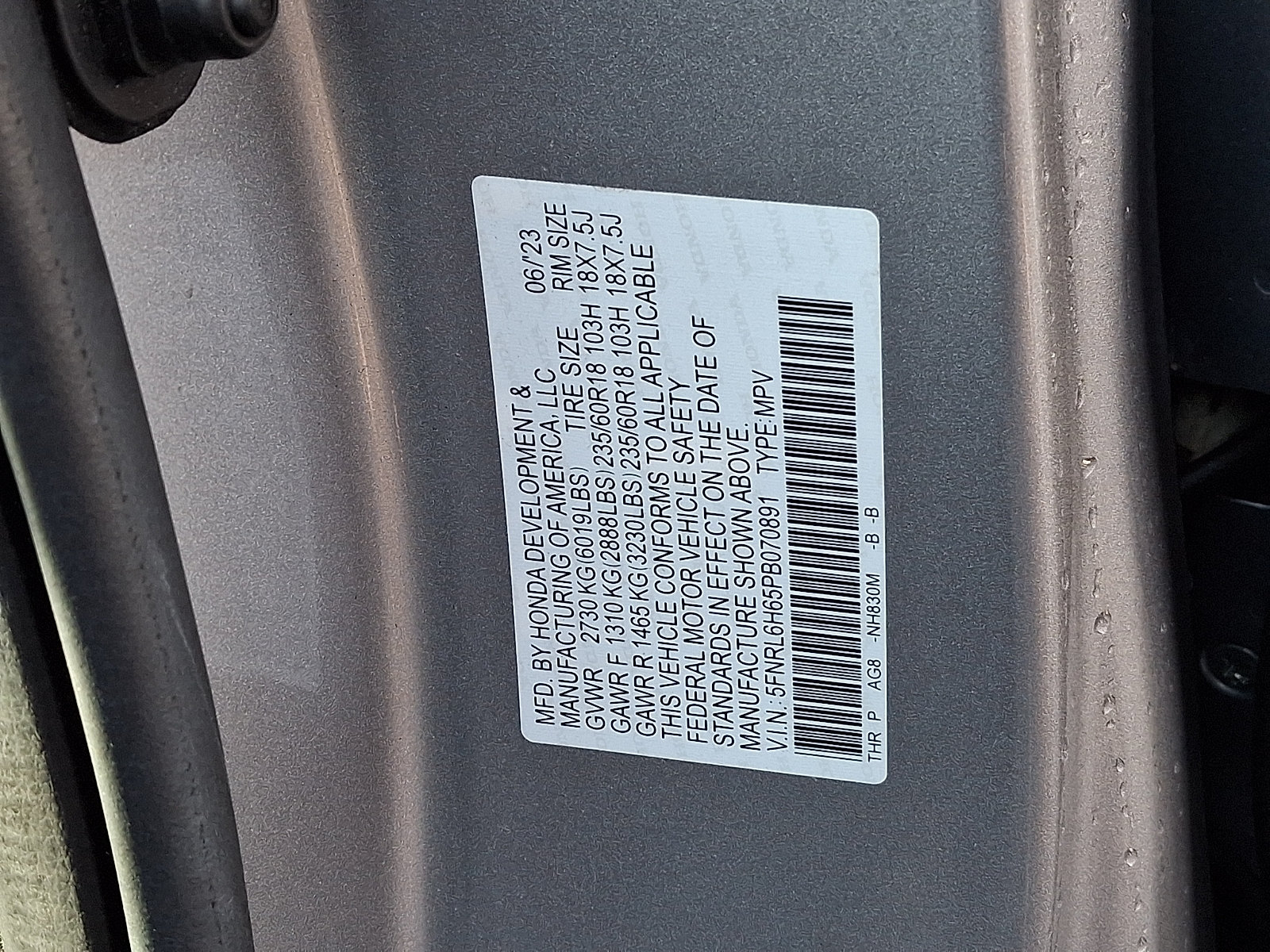 Certified 2023 Honda Odyssey EX-L image 27