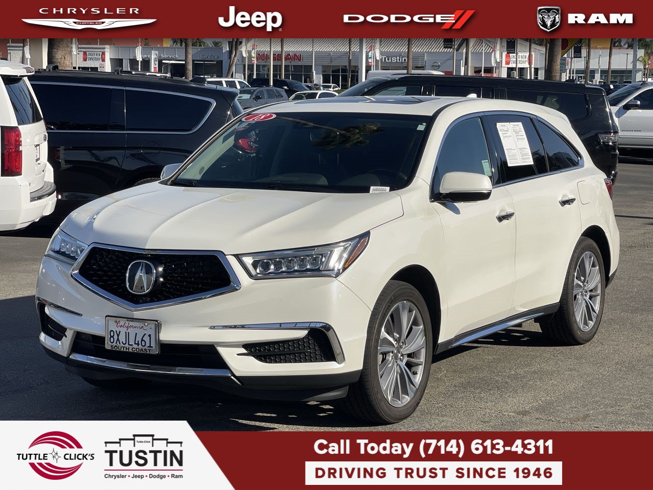 Used 2018 Acura MDX w/ Technology Package FWD image 9