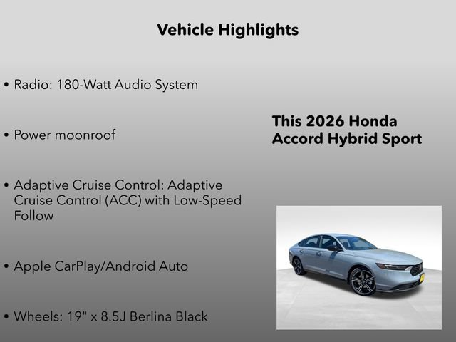 New 2026 Honda Accord Sport image 5