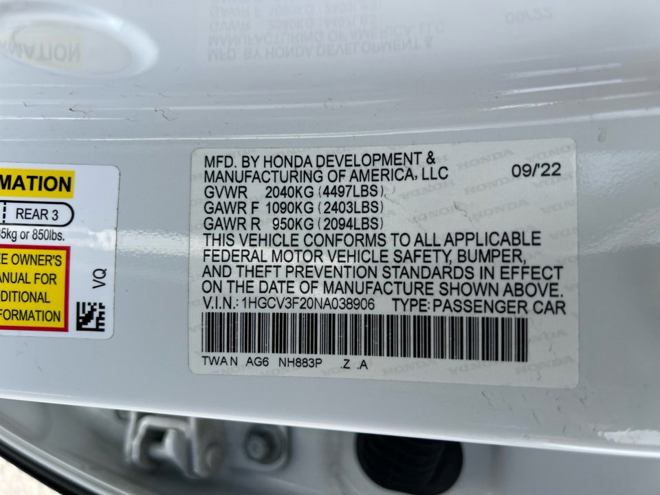 Used 2022 Honda Accord Sport image 34