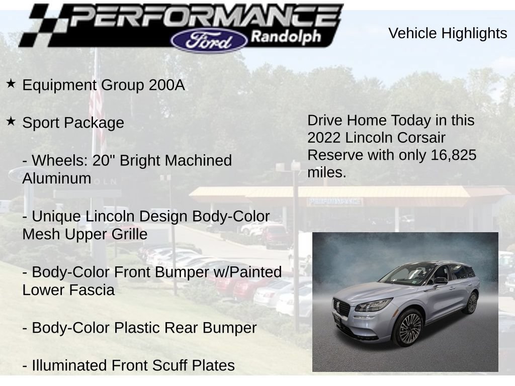 Used 2022 Lincoln Corsair Reserve w/ Sport Package AWD/4WD image 9