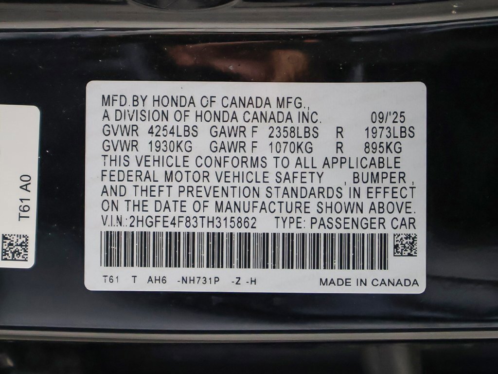 Certified 2026 Honda Civic Sport image 49