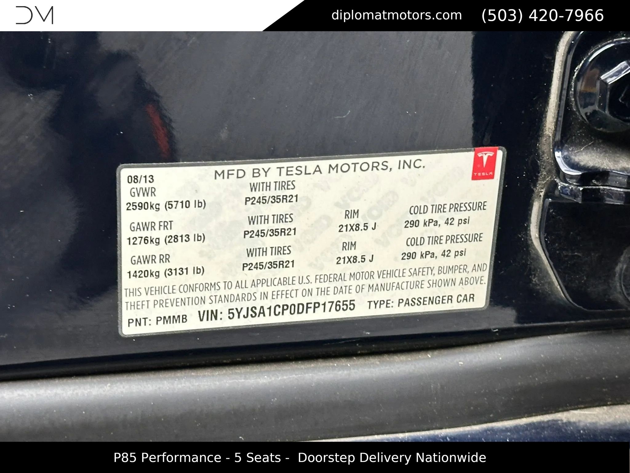 Used 2013 Tesla Model S Performance RWD image 46