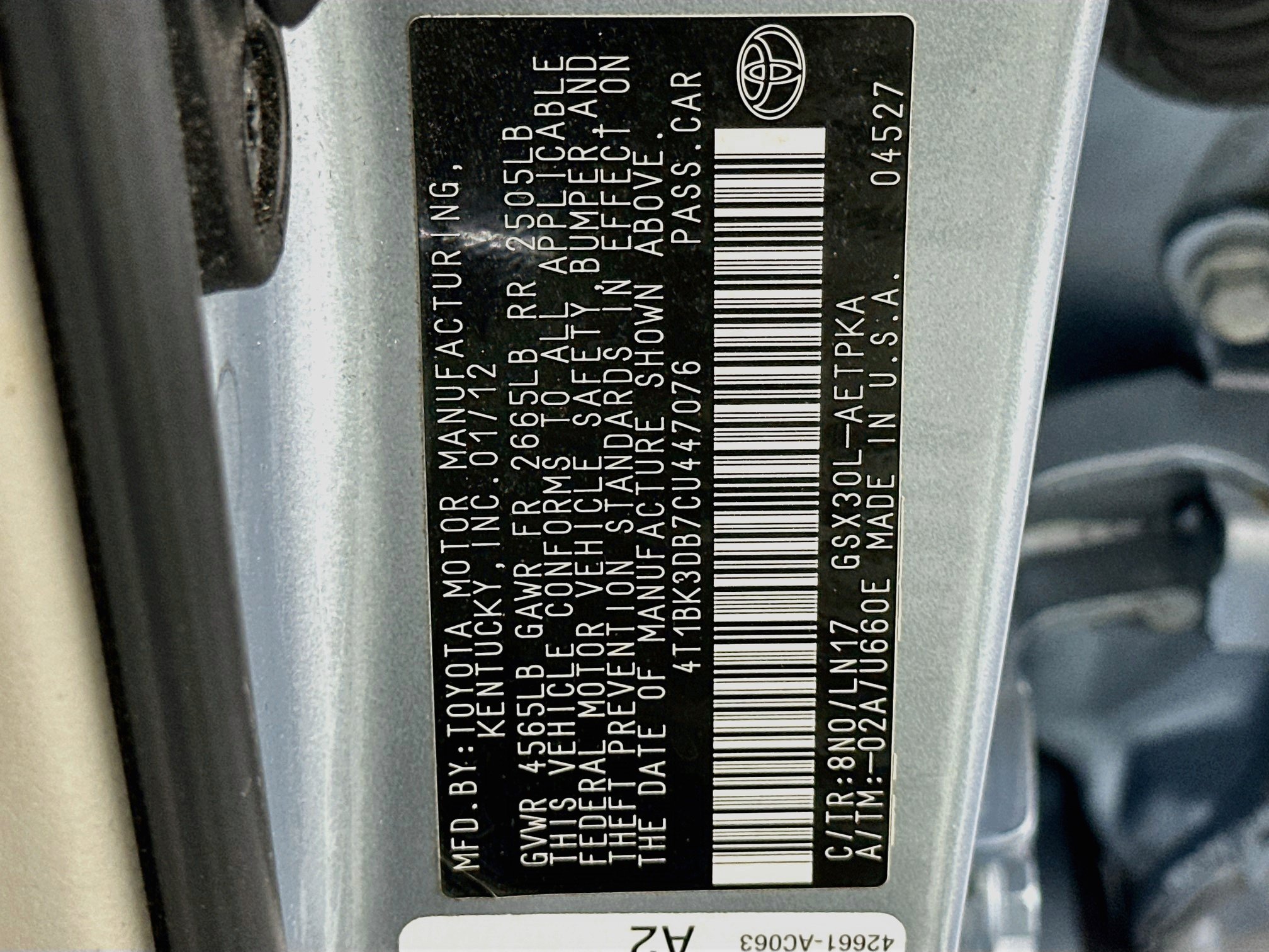 Used 2012 Toyota Avalon Limited FWD image 12