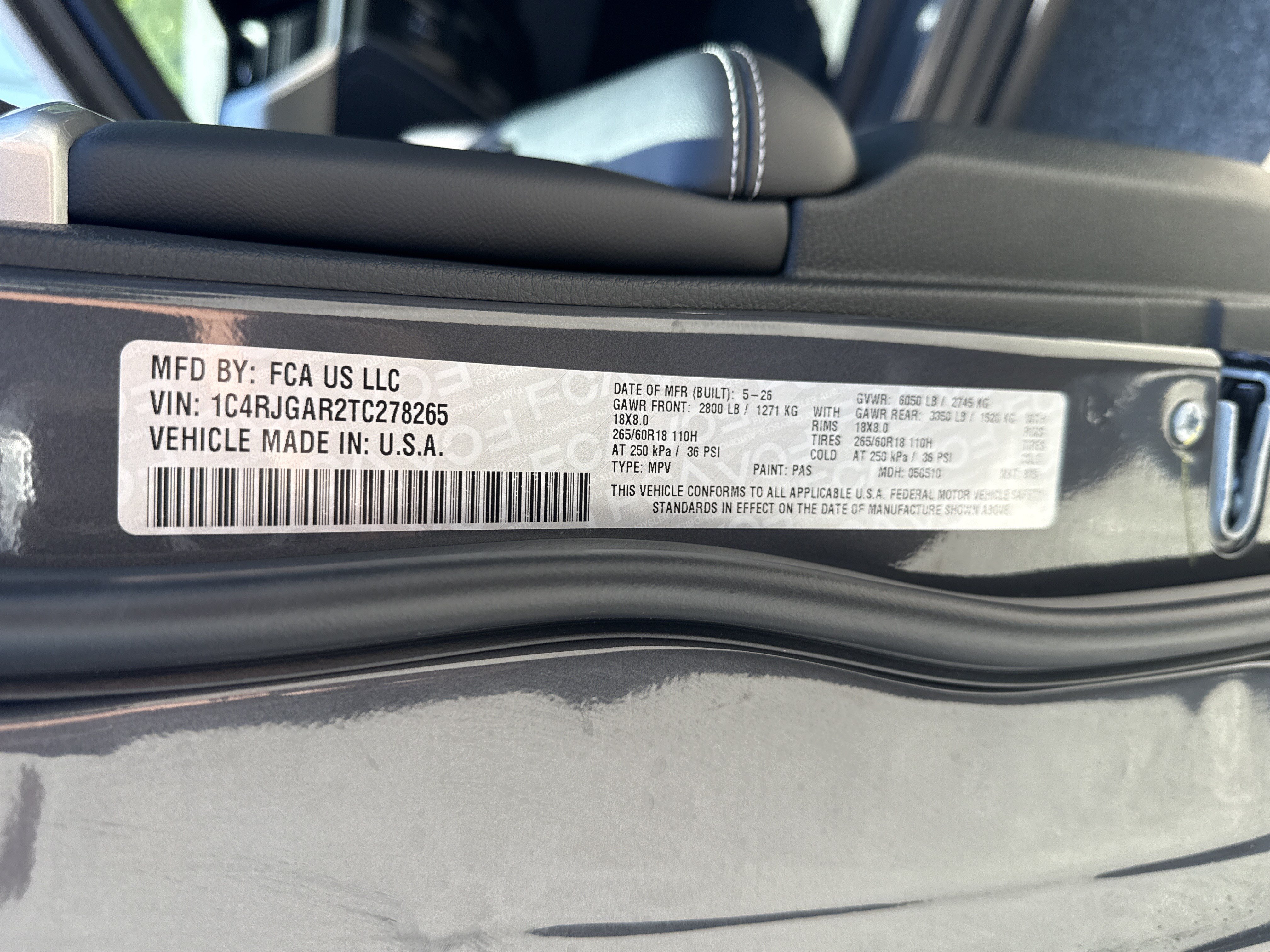 New 2026 Jeep Grand Cherokee Altitude RWD image 34