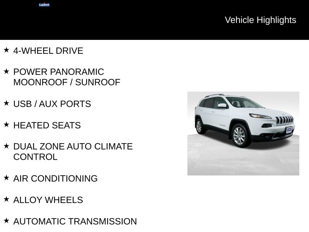 Used 2016 Jeep Cherokee Limited image 5