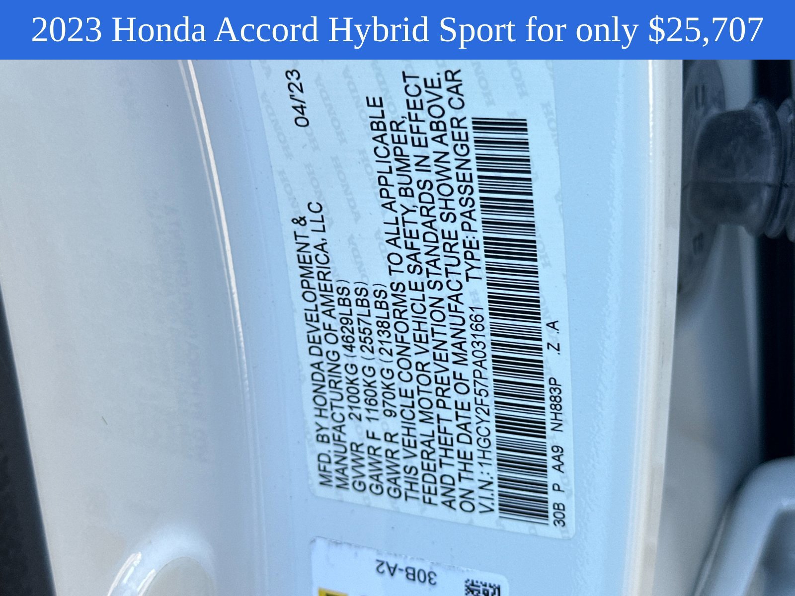 Used 2023 Honda Accord Sport image 28