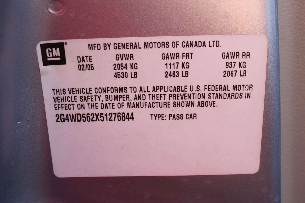 Used 2005 Buick LaCrosse CXL w/ Gold Convenience Package FWD image 43