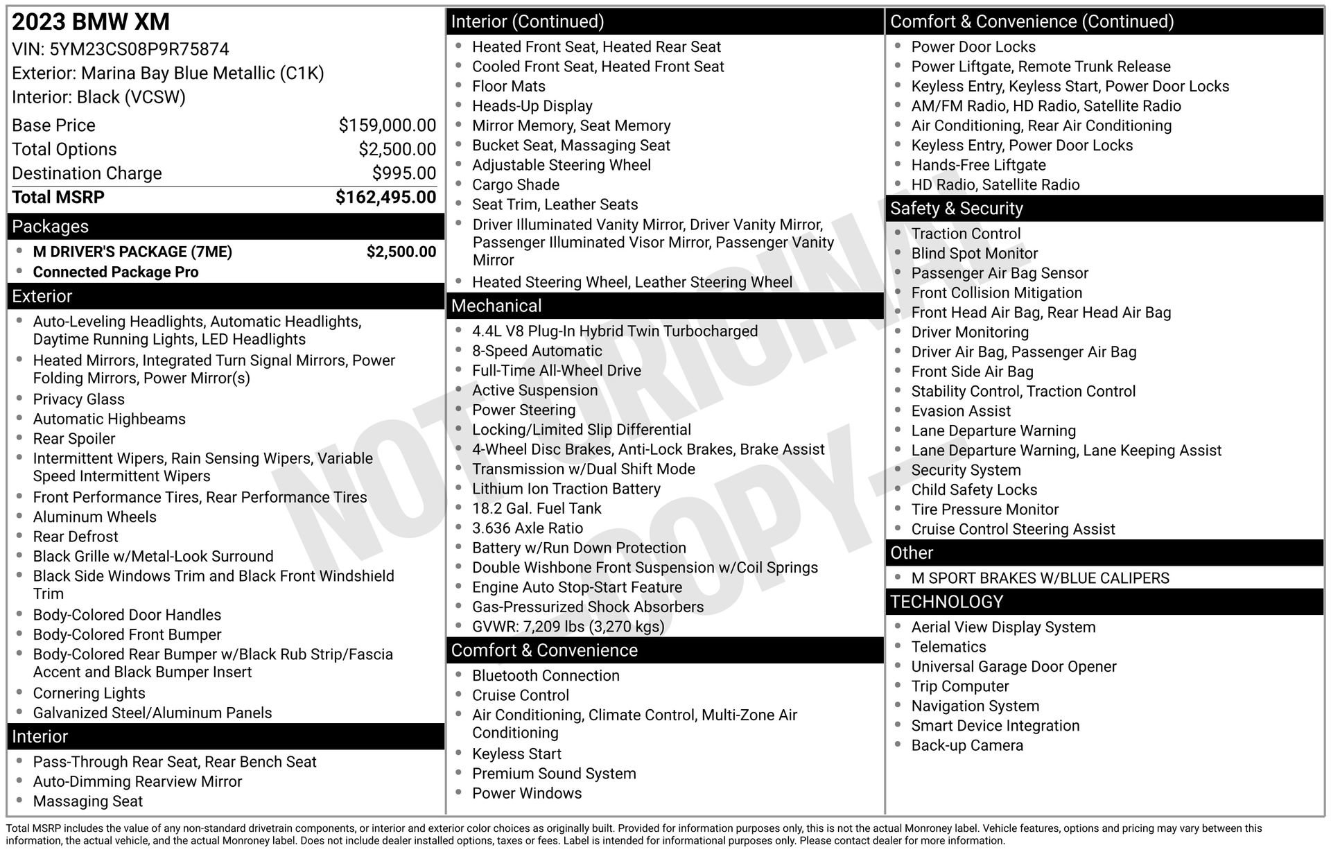 Used 2023 BMW XM w/ M Driver's Package AWD/4WD image 42